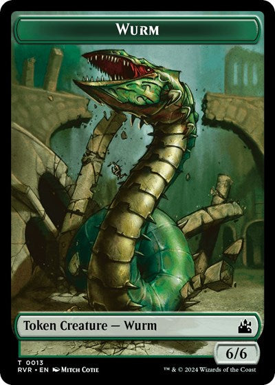 Wurm Token (Ravnica Remastered) Light Play