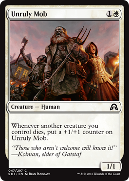 Unruly Mob (Shadows Over Innistrad) Light Play