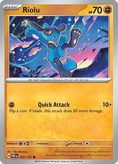 Riolu (SV: Prismatic Evolutions) Light Play