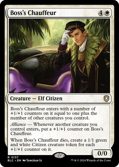 Boss's Chauffeur (Commander: Bloomburrow) Light Play