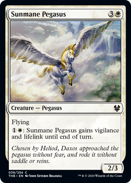 Sunmane Pegasus (Theros Beyond Death) Light Play Foil