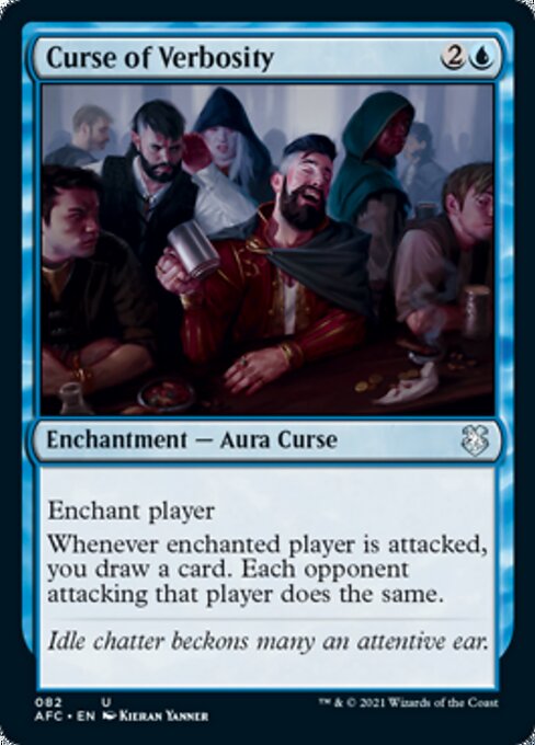 Curse of Verbosity (Commander 2021 Forgotten Realms) Light Play