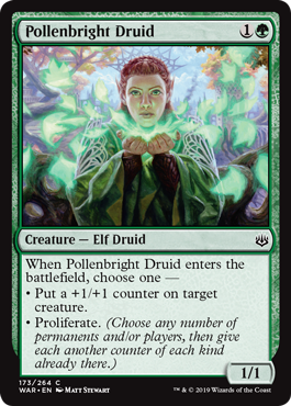 Pollenbright Druid (War of the Spark) Heavy Play