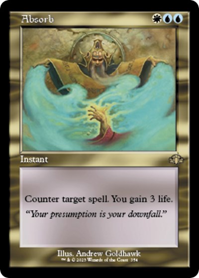 Absorb (Retro Frame) (Dominaria Remastered) Light Play