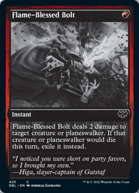 Flame-Blessed Bolt (Innistrad: Double Feature) Light Play