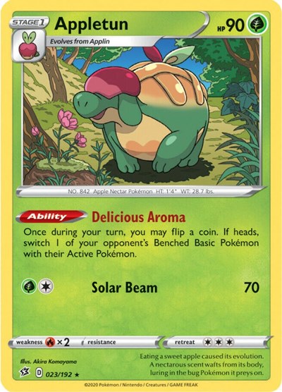Appletun (SWSH02: Rebel Clash) Light Play Holofoil