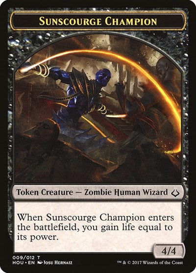 Sunscourge Champion Token (Hour of Devastation) Light Play