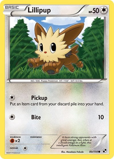 Lillipup (80) (Black and White) Medium Play