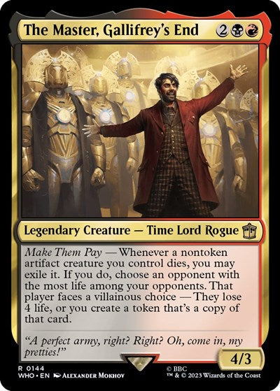 The Master, Gallifrey's End (Universes Beyond: Doctor Who) Light Play