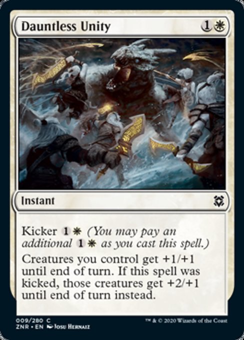 Dauntless Unity (Zendikar Rising) Damaged / Poor