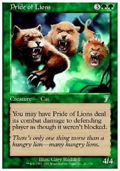 Pride of Lions (7th Edition) Light Play