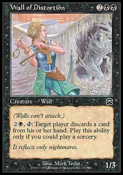 Wall of Distortion (Mercadian Masques) Light Play