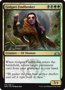 Golgari Findbroker (Guilds of Ravnica) Light Play