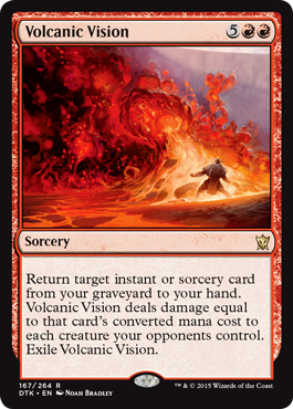 Volcanic Vision (Dragons of Tarkir) Heavy Play
