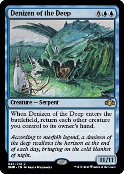 Denizen of the Deep (Dominaria Remastered) Light Play