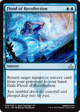 Flood of Recollection (Rivals of Ixalan) Light Play Foil