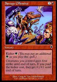 Savage Offensive (Invasion) Light Play