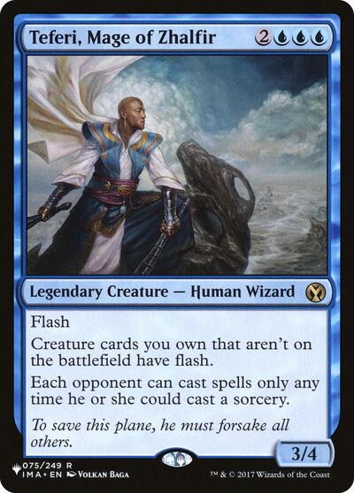Teferi, Mage of Zhalfir (The List) Light Play