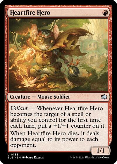 Heartfire Hero (Bloomburrow) Light Play