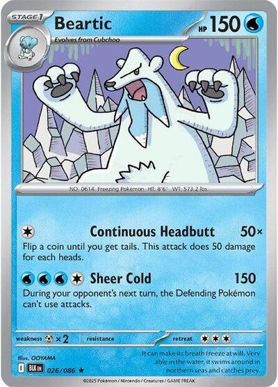 Beartic (SV: Black Bolt) Light Play Holofoil