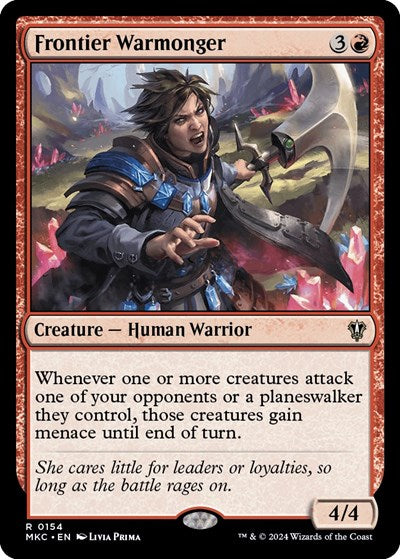 Frontier Warmonger (Commander: Murders at Karlov Manor) Light Play