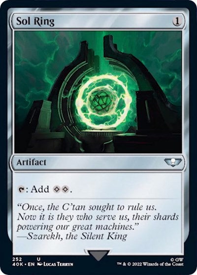 Sol Ring (252) (Universes Beyond: Warhammer 40K) Light Play