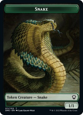 Snake / Egg Double-sided Token (Dominaria United) Light Play
