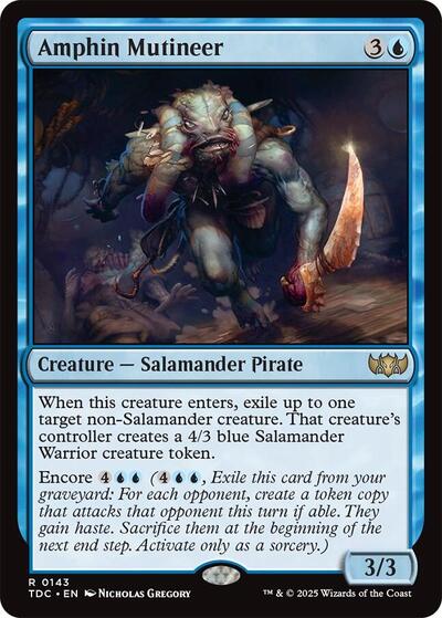 Amphin Mutineer (Commander: Tarkir: Dragonstorm) Light Play