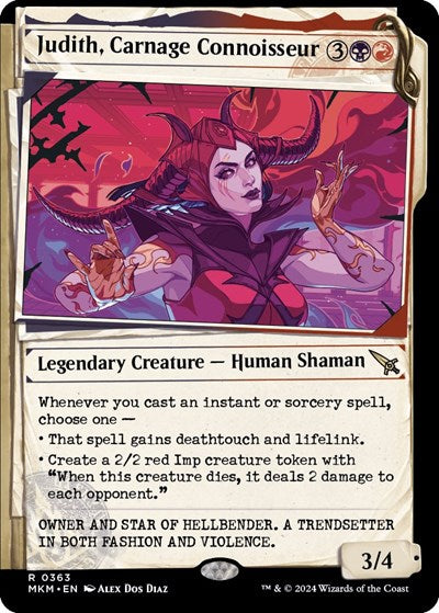 Judith, Carnage Connoisseur (Showcase) (Murders at Karlov Manor) Light Play
