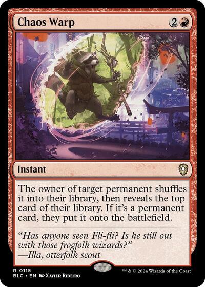 Chaos Warp (Commander: Bloomburrow) Light Play