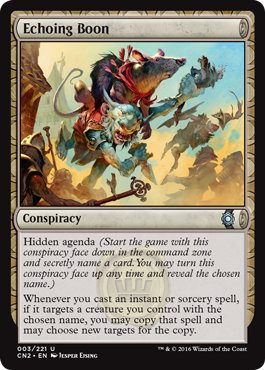 Echoing Boon (Conspiracy: Take the Crown) Heavy Play