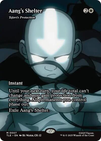 Aang's Shelter - Teferi's Protection (Borderless) (Avatar: The Last Airbender: Eternal-Legal) Light Play Foil