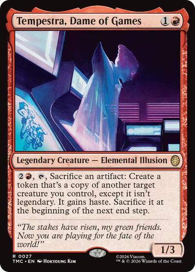 Tempestra, Dame of Games (Commander: Teenage Mutant Ninja Turtles) Light Play