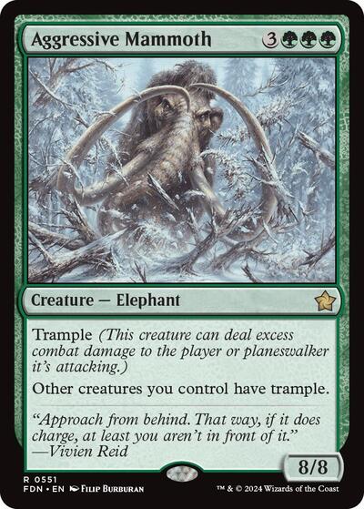 Aggressive Mammoth (Foundations) Light Play