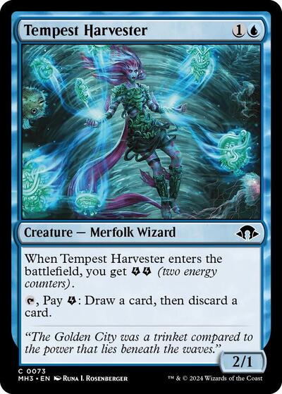 Tempest Harvester (Modern Horizons 3) Light Play Foil