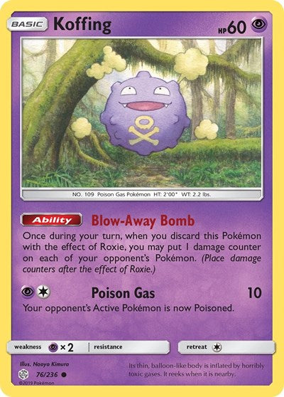 Koffing (SM - Cosmic Eclipse) Light Play