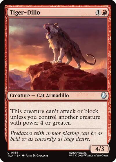 Tiger-Dillo (Avatar: The Last Airbender) Light Play Foil