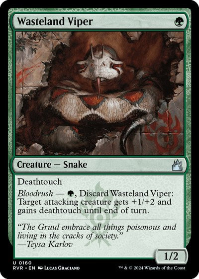 Wasteland Viper (Ravnica Remastered) Light Play Foil