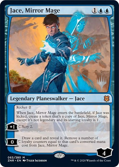 Jace, Mirror Mage (Promo Pack: Zendikar Rising) Light Play