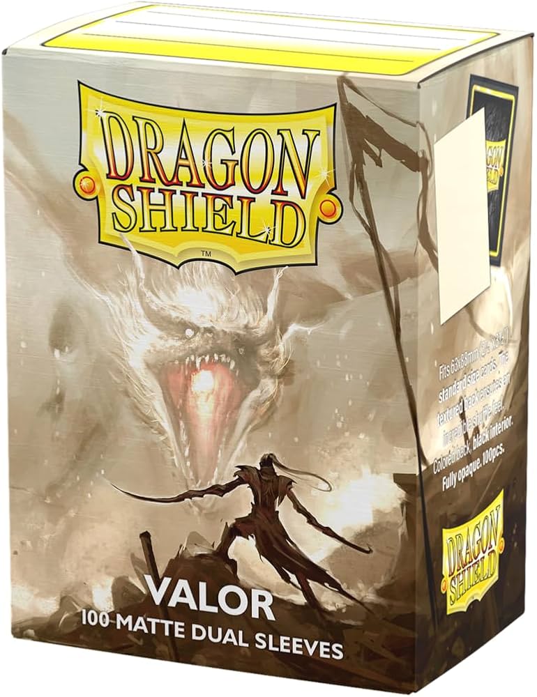 Dragon Shield Dual Matte Standard Sleeves - Valor (100-Pack) - Dragon Shield Card Sleeves