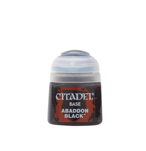 Warhammer Paints: BASE: ABADDON BLACK 12ML