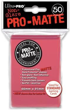 Ultra Pro - 50ct Pro-Matte Fuchsia Standard Deck Protectors