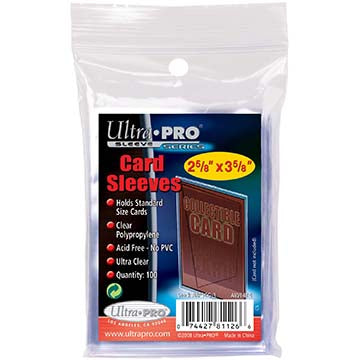 2-1/2" X 3-1/2" Soft Card Sleeves
