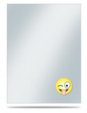 Printed Deck Protector Sleeve Covers - Emoji Silly (50 ct)