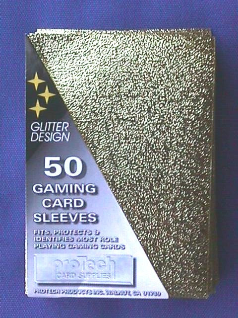 Protech Glitter-Back Sleeves - Gold