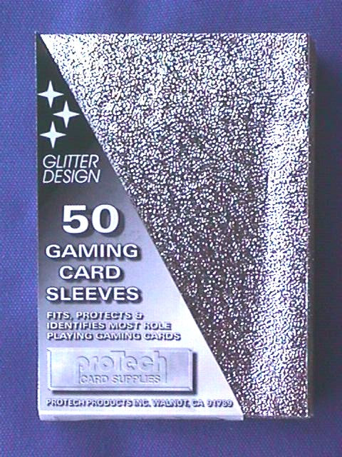 Protech Glitter-Back Sleeves - Silver
