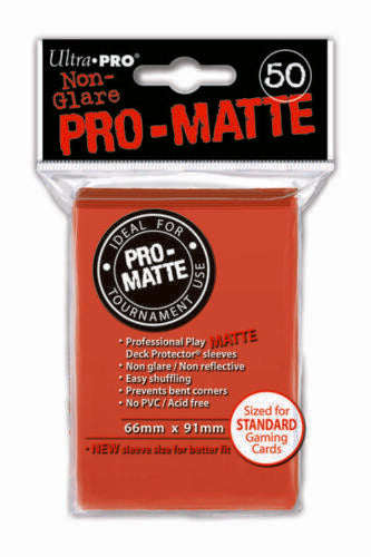 Ultra Pro - 50ct Pro-Matte Red Standard Deck Protectors