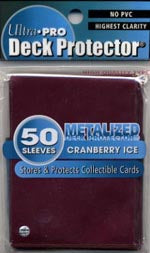 Ultra Pro Metalized Pack of 50 in Cranberry Ice