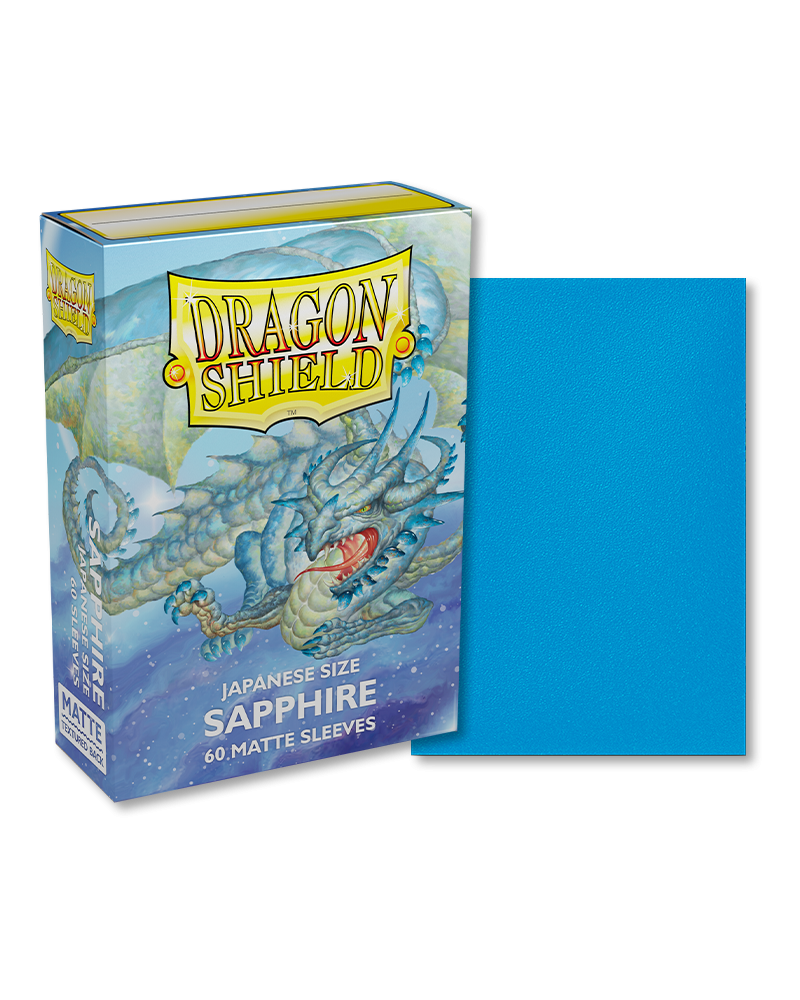 Dragon Shield - Sapphire - Matte Sleeves - Japanese Size