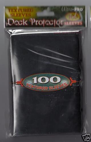 Ultra Pro Textured Deck Protector Sleeves Pack of 100 in Black